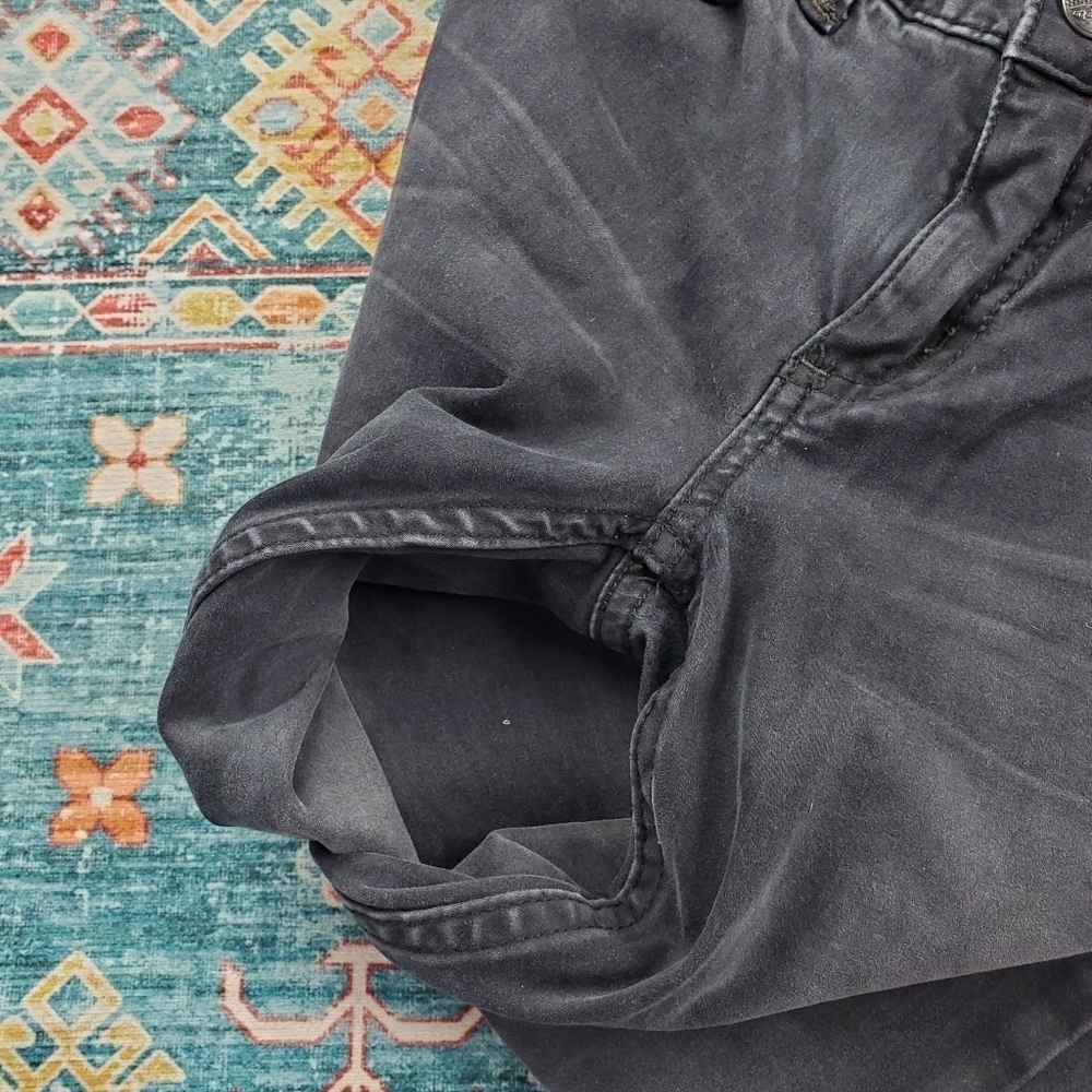 Free People Black Zip Ankle Denim W25 - Picture 3 of 6